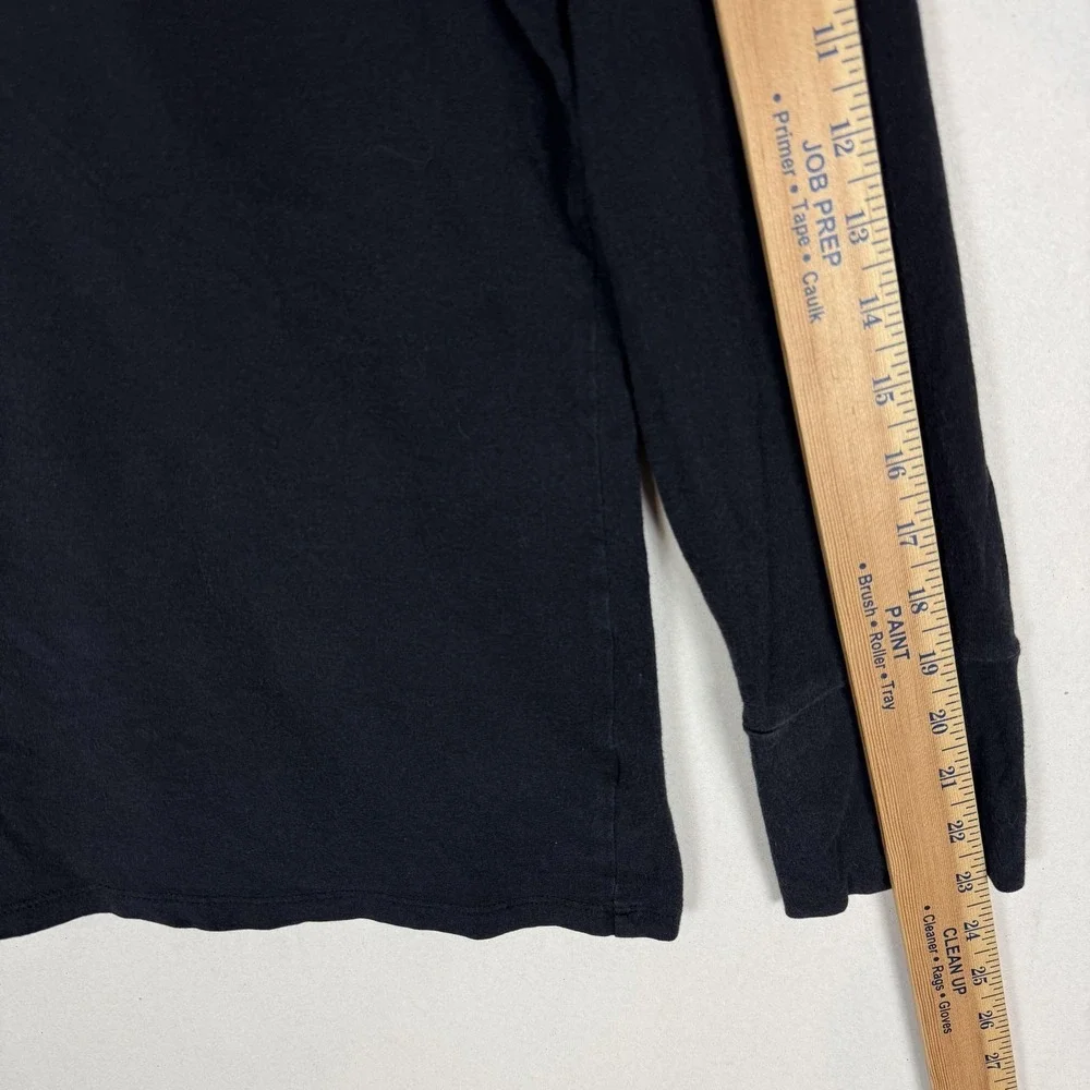 A.n.a Shirt Womens PL Black Scoop Neck Long Sleeve‎ Jersey Stretch Basic Tee
